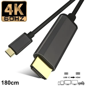 Adaptador de TV por cable USB C tipo C a HDMI 4K teléfono móvil tableta HDTV para Samsung BU - Imagen 1 de 4