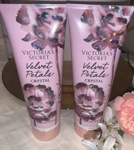 Victoria’s Secret Velvet Petals Crystal~Body  Lotions 8oz - x2~ Special Edition - Picture 1 of 5