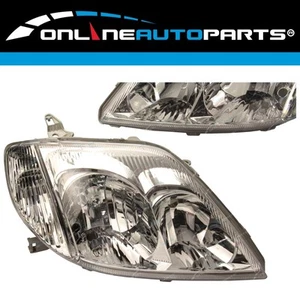 LH+RH Headlights Pair for Toyota Corolla ZZE122 Sedan/Hatch/Wagon 2001-2007 - Picture 1 of 8
