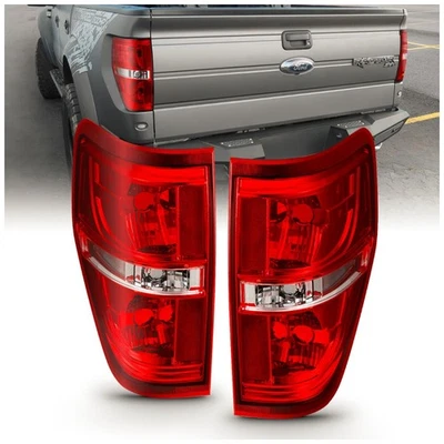 Lanterna traseira Anzo 311299 para Ford F-150 2009-2014 esquerda e direita cromada incandescente - Imagem 1 de 4
