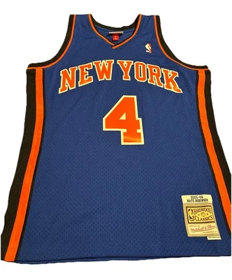 Футболка универсального игрока НБА Mitchell & Ness Нейта Робинсона синяя New York Knicks 2005/06 - Изображение 1 из 4