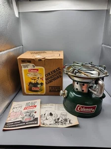 Vintage 11/79 ~ Coleman Sportster Campingkocher Modell 502-700 ~ mit Box & Papieren - Bild 1 von 16
