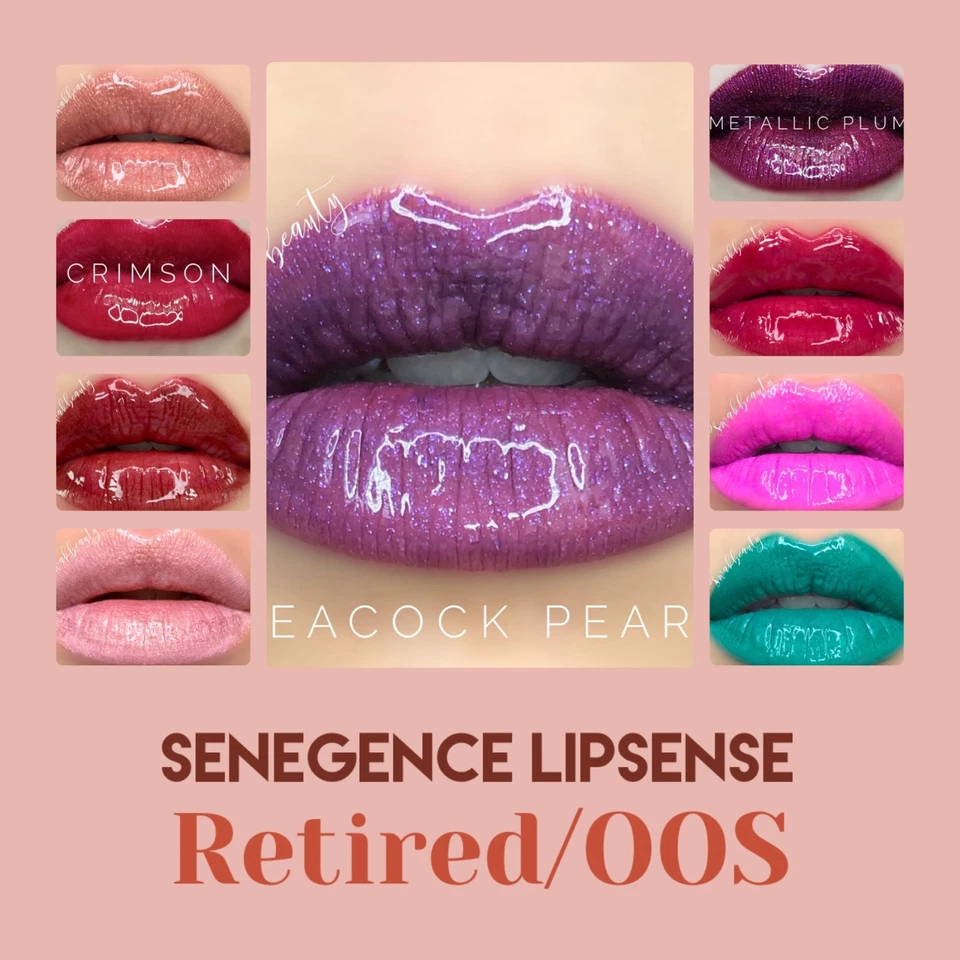 Senegence RETIRED OOS LipSense Colours Ltd Ed Favourites Pick Yours UPDATED - image 1 of 3