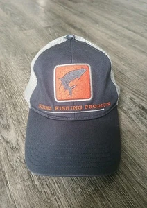 Simms Fishing Products Hat Cap Distress Embroidered Logo Mesh Snapback Trucker - Picture 1 of 8