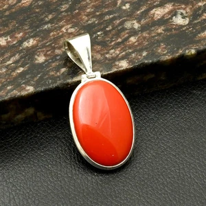 Koralle Edelstein ethnische Handarbeit Anhänger Schmuck für Weihnachten 2" AP-18984 - Bild 1 von 1