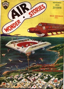 Air Wonder Stories 9/1929--Gernsback--BOB OLSEN--sci-fi pulp magazine - Picture 1 of 1