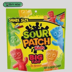 Caramelle morbide e gommose SOUR PATCH KIDS per bambini grandi, dimensioni condivise, 12 once spedizione gratuita nuove - Foto 1 di 4