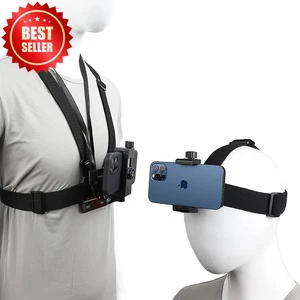 Support harnais sangle poitrine téléphone POV VLOG clip Iphone Gopro DJI US - Photo 1 sur 10