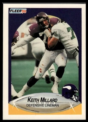 1990 Fleer #105 Keith Millard - Image 1 of 2