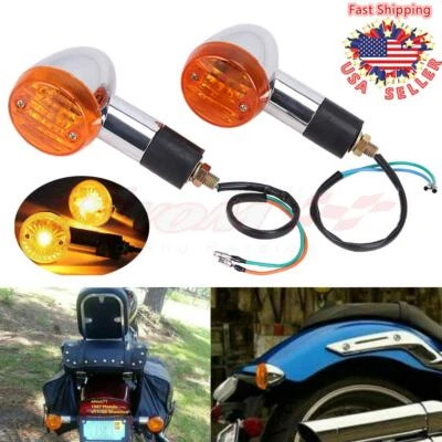 Rear Turn Signals Lights For Honda Shadow VT ACE Aero Spirit VLX 600 750 1100 US - Image 1 of 4