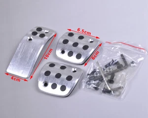 3X Manual Transmission MT Racing Brake Pedals Pads fit for Peugeot 206 CC 207 tp - Picture 1 of 4