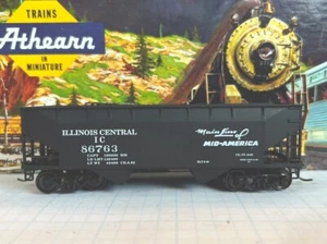 HO Scale Athearn Illinois Central 2-Bay 50 Tonnen Offset Trichter #86763 limitierte Auflage - Bild 1 von 7