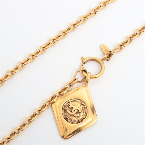 Collana Marco Chanel Coco Ciondolo Catena Logo Oro Accessori Donna Vintage
