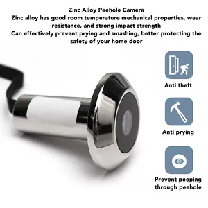 Digital Door Viewer Peephole Camera 120 Degree Wide Angle Door Peephole Camera - Picture 1 of 24