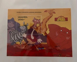 Uganda Disney Lion King SS 1994 MNH Simba's Colorful Animal Kingdom Tiger Zebra  - Picture 1 of 1