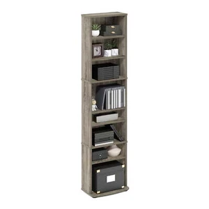 Adjustable Shelves Media Storage Tower Shelving Cabinet Organizer DVD CD Rack - Picture 1 of 6