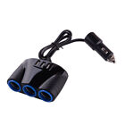 3 Way Car USB Charger Power Adapter Plug Cigarette Lighter Socket Splitter
