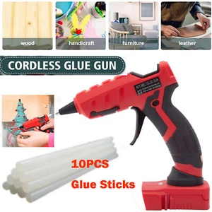 Hot Melt Glue Gun Kit W/10 Pcs Glue Sticks DIY & Arts For Milwaukee 18V Battery - Picture 1 of 9