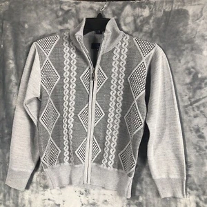 Gioberti Kids and Boys Full Zip Lightweight Geometric Design Cardigan Sweater - Picture 1 of 6