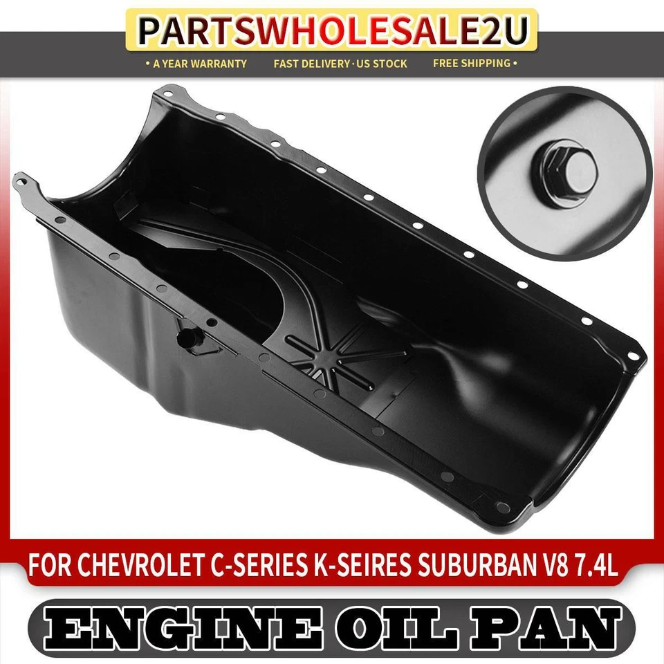 Sumidero de cárter de aceite para Chevrolet GMC C/K1500 2500 3500 R3500 G3500 P3500 7,4 L 91-20 Foto 1 de 4