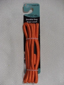 Small Medium Breed Braided 6' Dog Rope Leash for Dogs Up To 65 Pounds - Orange - Picture 1 of 2