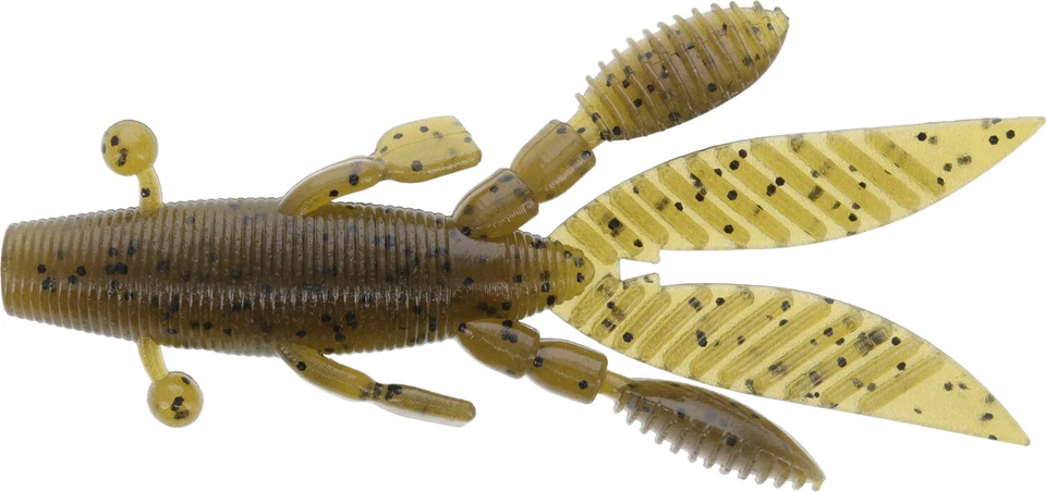 Yamamoto Flappin' Hog Bait Green Pumpkin Black Flake 3 3/4-in 62382