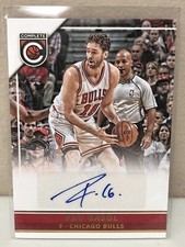 2015-16 Panini Complete Pau Gasol #PGS Auto Chicago Bulls