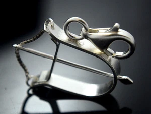 Ochosi Bow Bracelet Charm bead Yoruba Protection Bad Eye Sterling Silver .925 - Picture 1 of 7