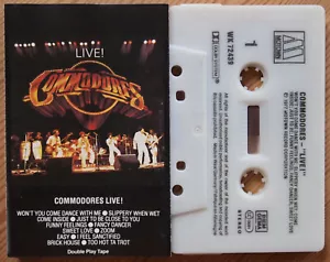 COMMODORES - LIVE! (MOTOWN WK72439) 1980s EUROPE CASSETTE REISSUE EX COND - Picture 1 of 3