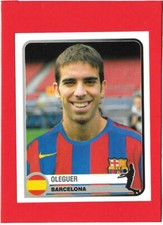 CHAMPIONS OF EUROPE 1955-2005 figure sticker no. 63 - BARCELONA - OLEGUER