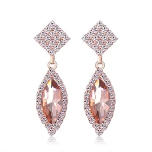 Wunderschöne Tropfenohrringe Frauen Mädchen Zirkon Boho Geschenk Schmuck Geschenk UK - Bild 1 von 3
