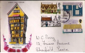STAMPS. FDC – BRITISH ARCHITECTURE – 11th Feb 1970. - Picture 1 of 1