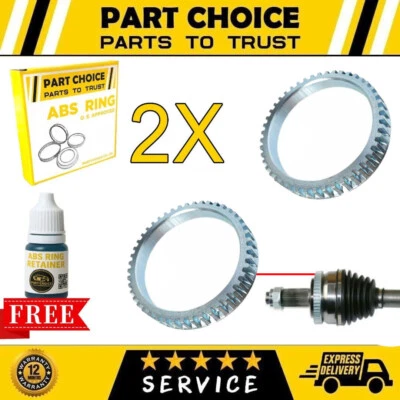 2X FRONT RH/LH  ABS RELUCTOR PICK UP RING Fits HYUNDAI IX20 KIA SOUL VENGA - Image 1 of 4