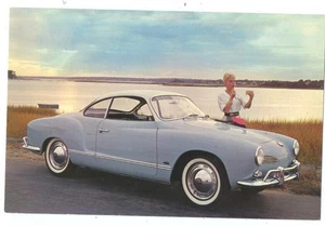 1960 VW KARMANN GHIA Coupe 2-Tone -  Original Ad Postcard - Picture 1 of 2