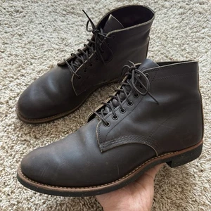 Red Wing 8061 Merchant Ebony Leather Boots Brown Leather Lace Up Men’s Size 10 D - Picture 1 of 9