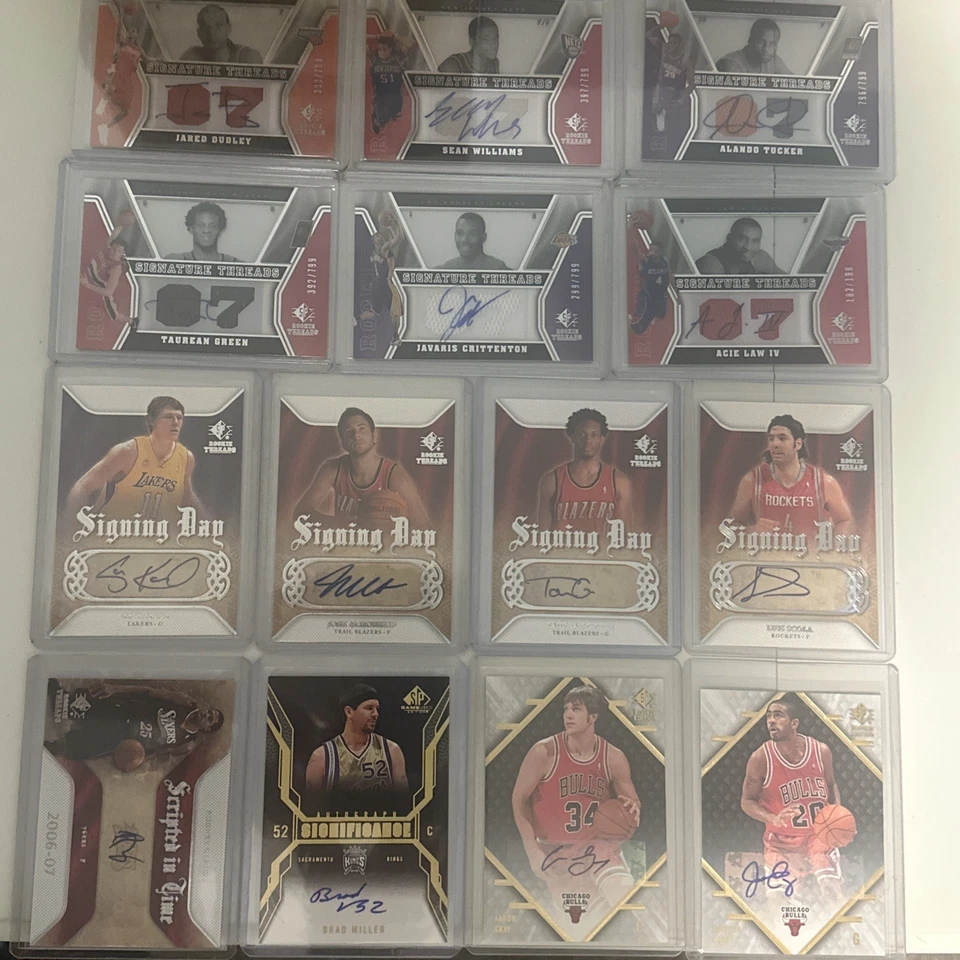 2007-08 SP Game Used Edition/ Significance Autographs 14 Card Set - Image 1 of 1