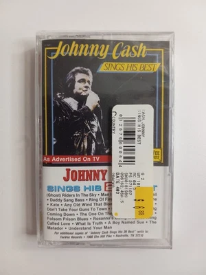 Vintage Johnny Cash Sings His 20 Best (Cassette, 1982) Tee Vee Records SEALED - Image 1 of 2