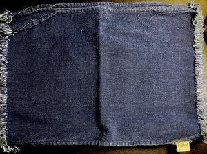 4 Audrey Cotton Placemats Hand Woven Made in India Blue - Imagen 1 de 7