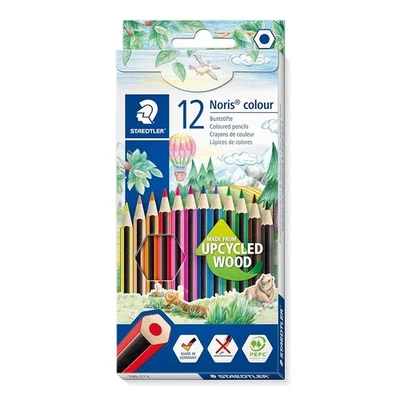 STAEDTLER 185 C12 Noris Colour Colouring Pencils - 12 Assorted Colours (Pack of - Image 1 of 4