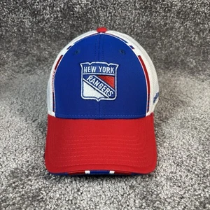 New York Rangers Hat Cap Fitted Adult L/XL Blue Red Reebok NHL Hockey Mens - Picture 1 of 6