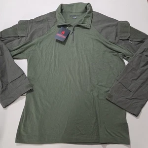 NWOT Kryptek Solid Green Hunting/ Combat 1/4 Zip Shirt Men's XL (T4) - Picture 1 of 13
