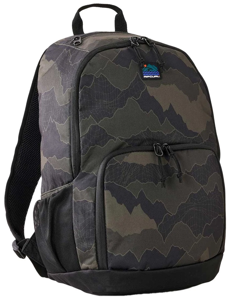 Mochila Rip Curl Icons Evo 24L - Negra/Oliva - Nueva Foto 1 de 1
