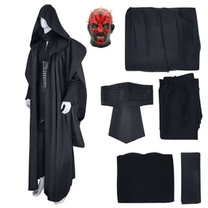 Star Wars Obi Wan Kenobi Cosplay Darth Maul Costume Halloween Tunic Robe Uniform - Picture 1 of 17