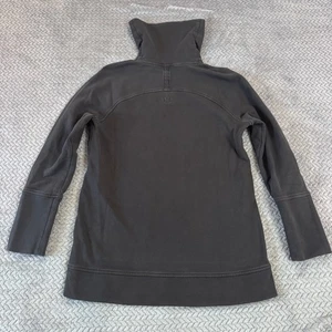 Lululemon To You Tunika Damen Größe 10 Schwarz Rollkragen Sweatshirt Athleisure Run - Bild 1 von 8