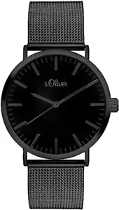 s.Oliver Damen Analog Quarz Armbanduhr mit Edelstahlarmband - Bild 1 von 3