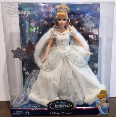 美泰华特迪士尼假日公主灰姑娘 2004 特别版 12 娃娃 — 第 1/4 张图片