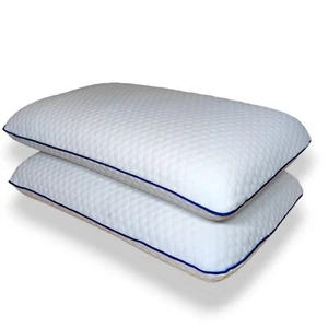 Paquete de 2 - Almohadas de espuma viscoelástica confortables para hotel - Diseño regordete con cubierta extraíble - Imagen 1 de 8