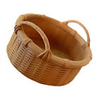  Basket for Toys Mini Handheld Plaything Miniature Bread Prop