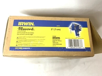 3" Clamp-On Vise,No 226303,  Irwin Industrial Tool Co New - Image 1 of 3