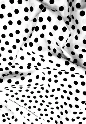 LORALIE DESIGNS Loralie Design - Jumbo Dots White & Black Quilting & Crafting Fabric (Polka Dot)